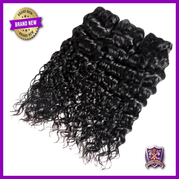 Water Wave Human Hair Bundles 12A Grade Unprocessed Brazilian Remy Weave